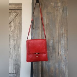 Faux Leather Crow Crossbody